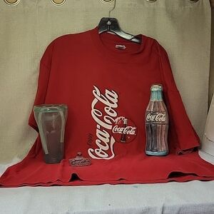 COPY - Coca Cola Bundle..shirt, Plastic Glass, Candy Tin, Opener.